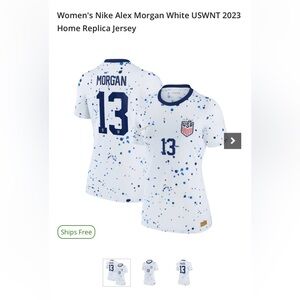 USWNT 2023 soccer jersey Alex Morgan #13 (small)